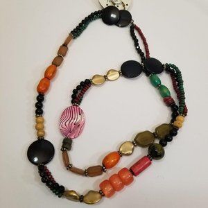 Colorful handmade beads women Necklace earrings